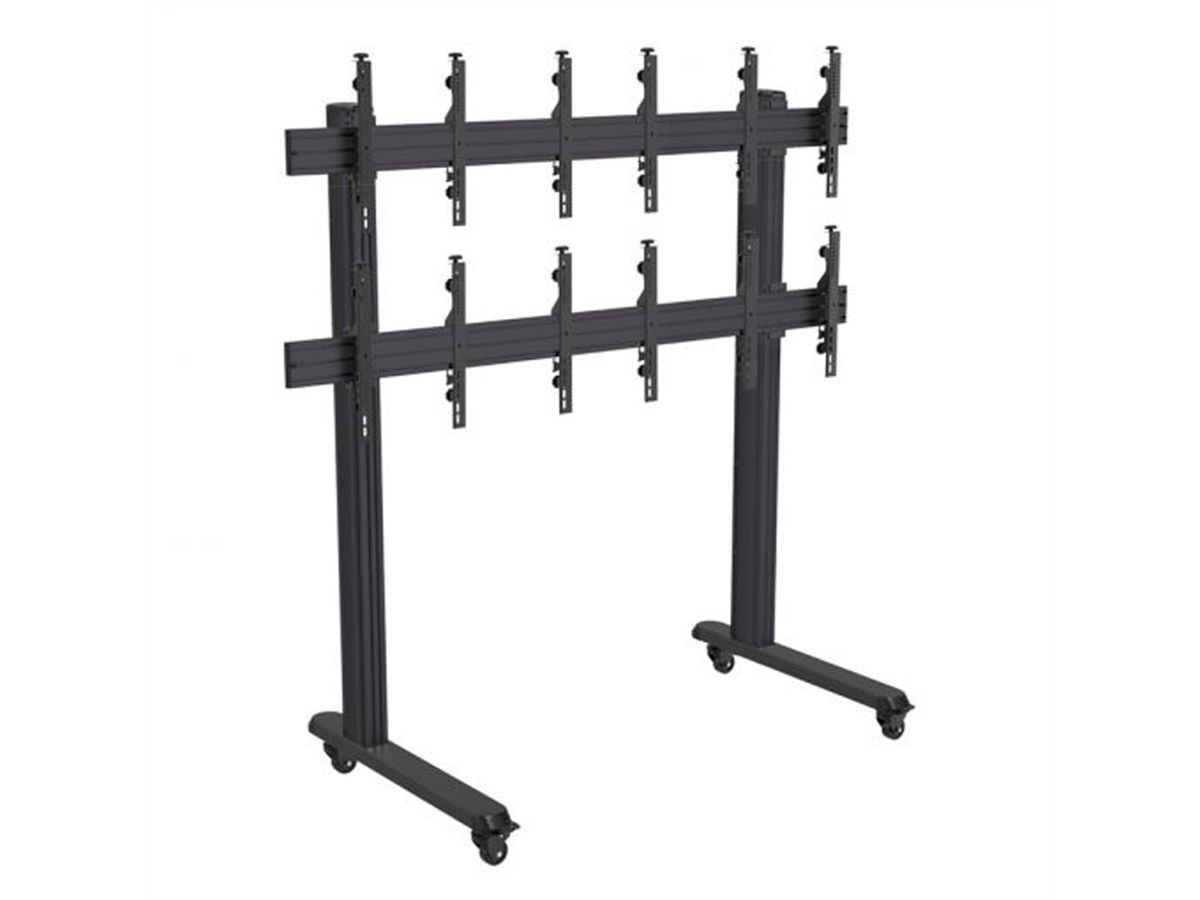 Hagor Wandhalterung HA-VWT 3 x 2 Portrait, Videowall-Trolley, schwarz