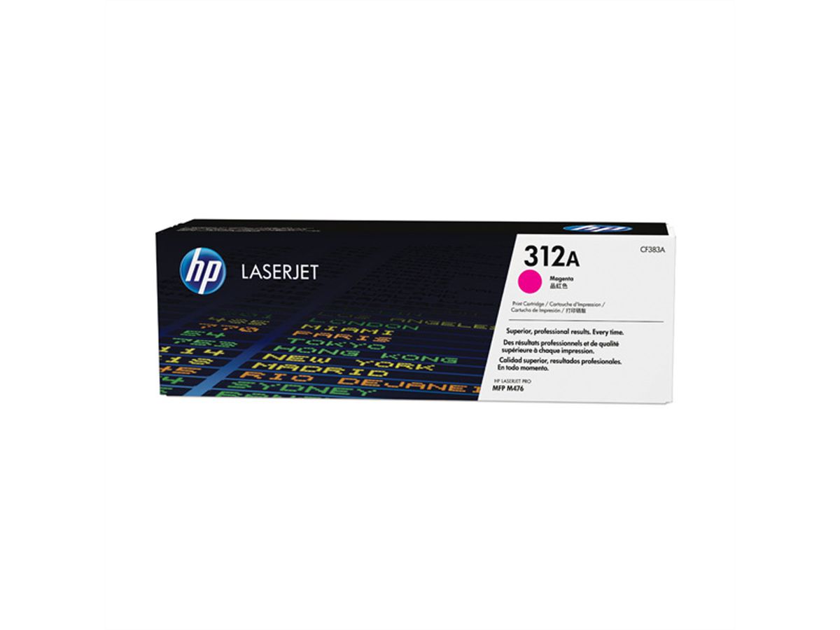CF383A (312A), HP Color LaserJet Druckkassette magenta, ca. 2.700 Seiten, für HP Color LaserJet Pro MFP M476dn, M476dw, M476nw