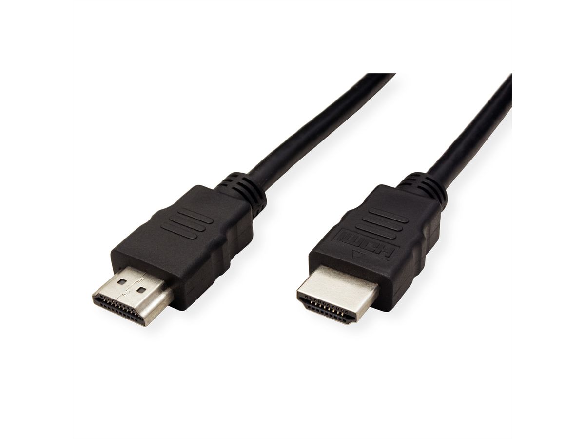 ROLINE GREEN HDMI High Speed Kabel mit Ethernet, TPE, schwarz, 3 m