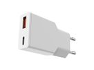 VALUE USB Charger mit Euro-Stecker, 2 Ports Typ A+C, 30W