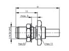 TELEGÄRTNER Prise de câble SMA pour RG-316/U plaquée or