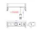 BACHMANN DESK2 white 2xUTE 1xSchalter 1xUSB A/C 22W 0,2m GST18