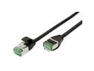 ROLINE RM Cordon DataCenter U/FTP Cat.6A (Classe EA), slim, noir, 2 m