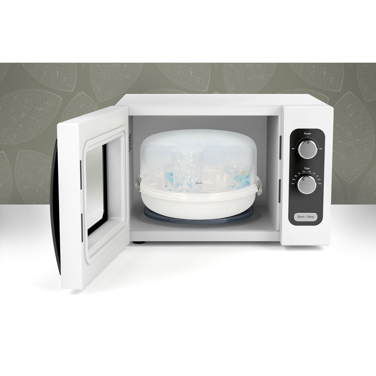 Stérilisateur de biberons Alecto BW-05, stérilisation à la vapeur, micro-ondes