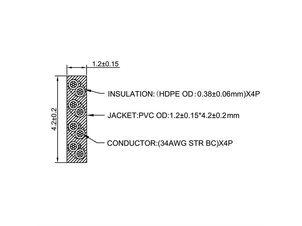 ROLINE UTP Patchkabel Cat.6A (Class EA), extra-flach, schwarz, 2 m