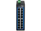 TRENDnet TI-G160 Switch Gigabit Industriel à 16 Ports, pour Rail DIN