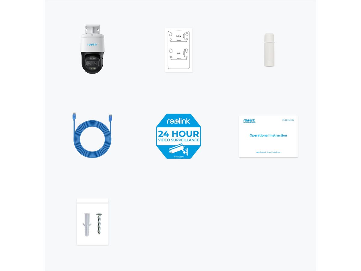 Reolink P760 Outdoor PTZ-Kamera, 8 MP, 38-104°, IR-LED 15m, PoE