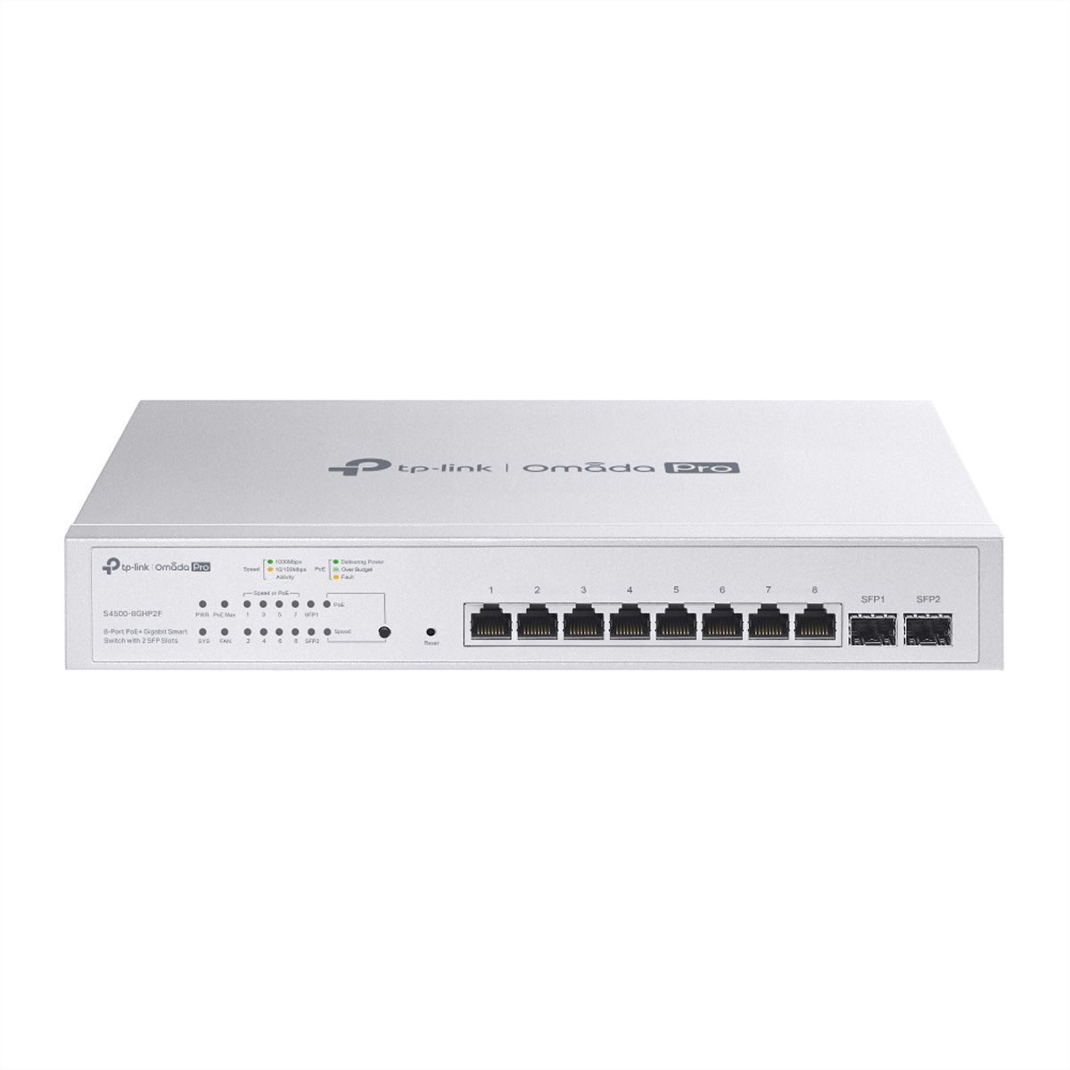 TP-Link Campus Switch S4500-8GHP2F , 8x1G PoE 2xSFP Managed Switch