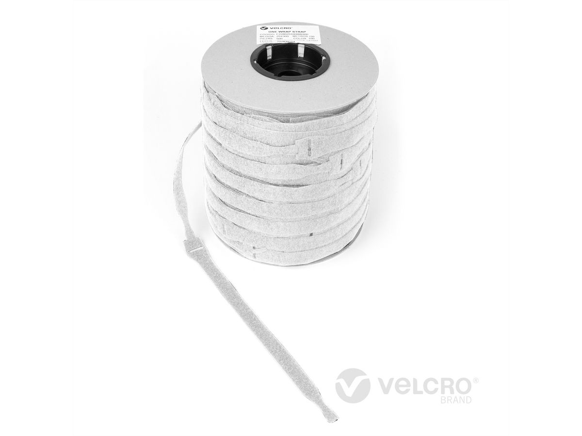 VELCRO® One Wrap® Strap 20mm x 230mm, 750 pièces, blanc