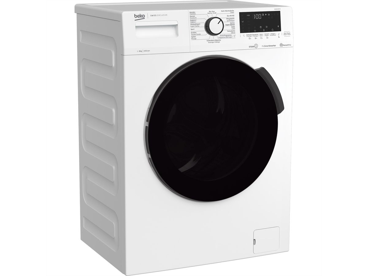 Beko Waschmaschine 50081466CH1, 8kg, Aquasafe+, Steam