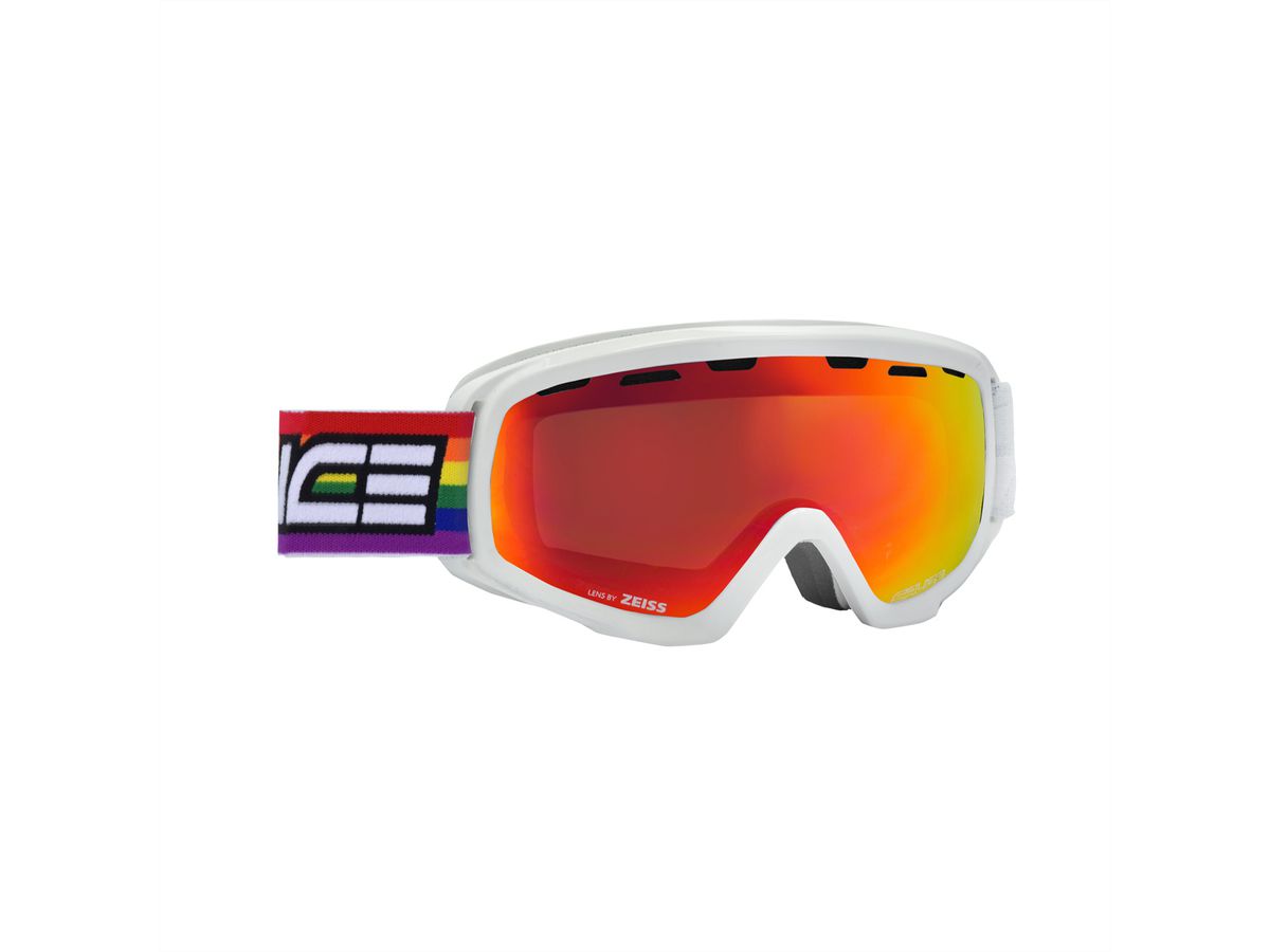 Salice Occhiali Junior Skibrille, White-Red / Dav RW Red