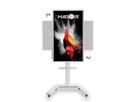 Hagor support mural ST SA Flip II 55, système de support mobile pour Samsung WM55H et WM55R, blanc