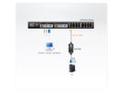 ATEN KA7920 Câble adaptateur PS/2-KVM (module CPU) pour switch KVM, 4,5 m