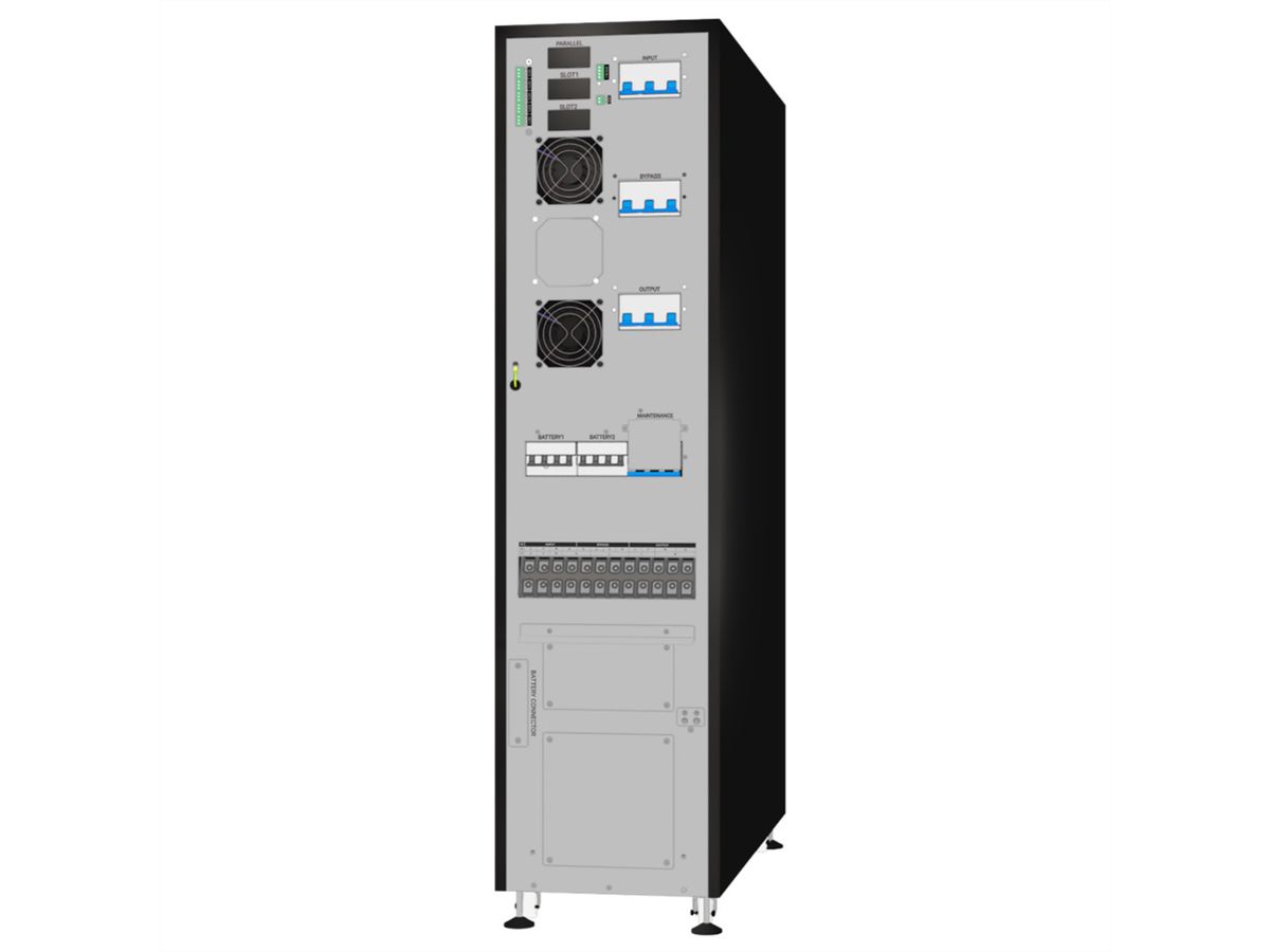 AEC IST7 30kVA - Online Tower USV –  72x 9Ah Batterien – 2 Min. Autonomie bei 100% Last