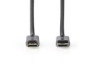 Nedis HDMI High Speed Kabel mit Ethernet, grau, 1 m