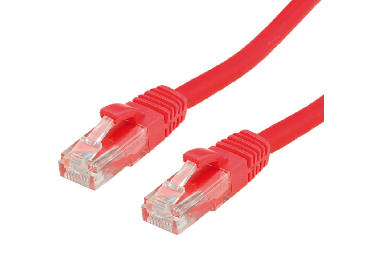 Cordon VALUE Cat.6A (Classe EA) / 10 Gigabit UTP, rouge, 10 m