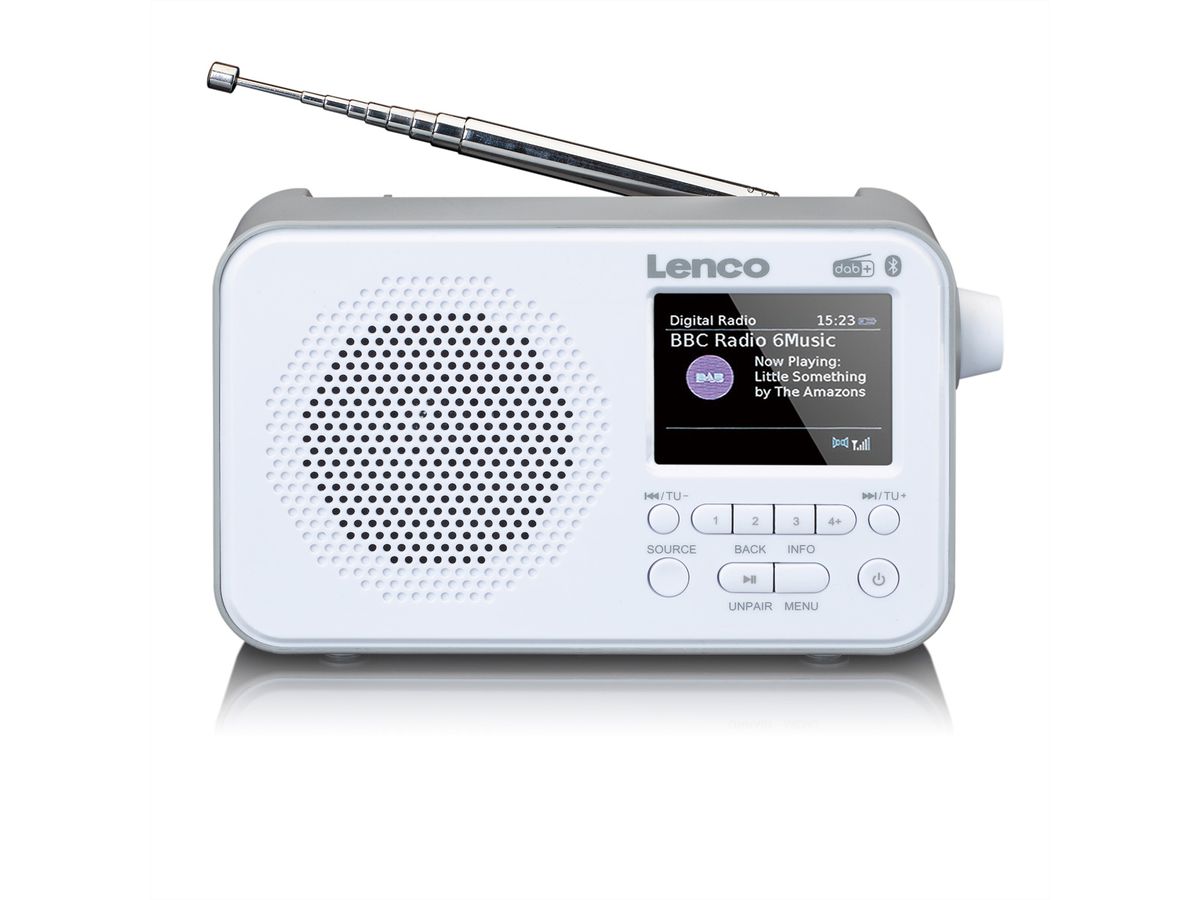 Lenco DAB+ Radio PDR-036WH, weiss