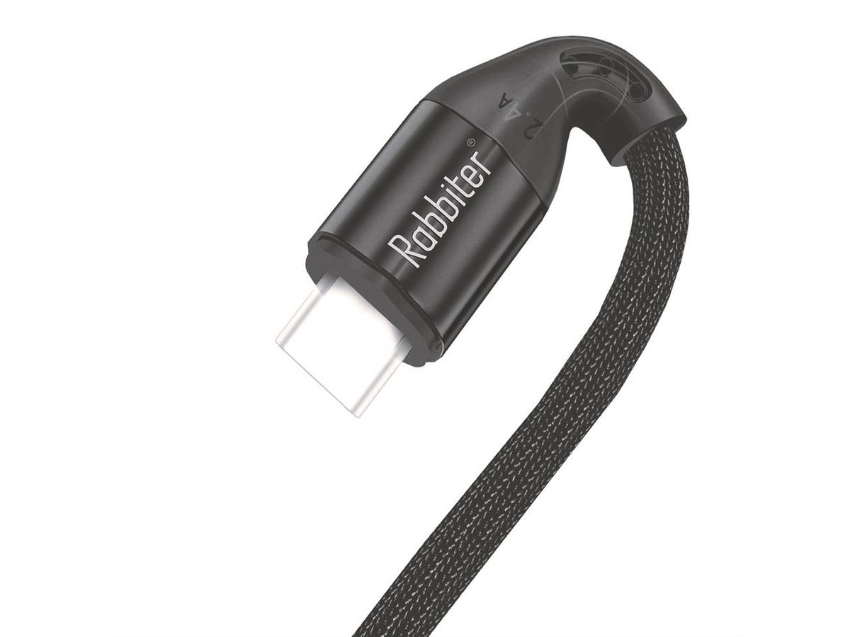 Rabbiter Power USB-C Kabel, 100W, 1.5m - 10Stk., schwarz, 1,5 m