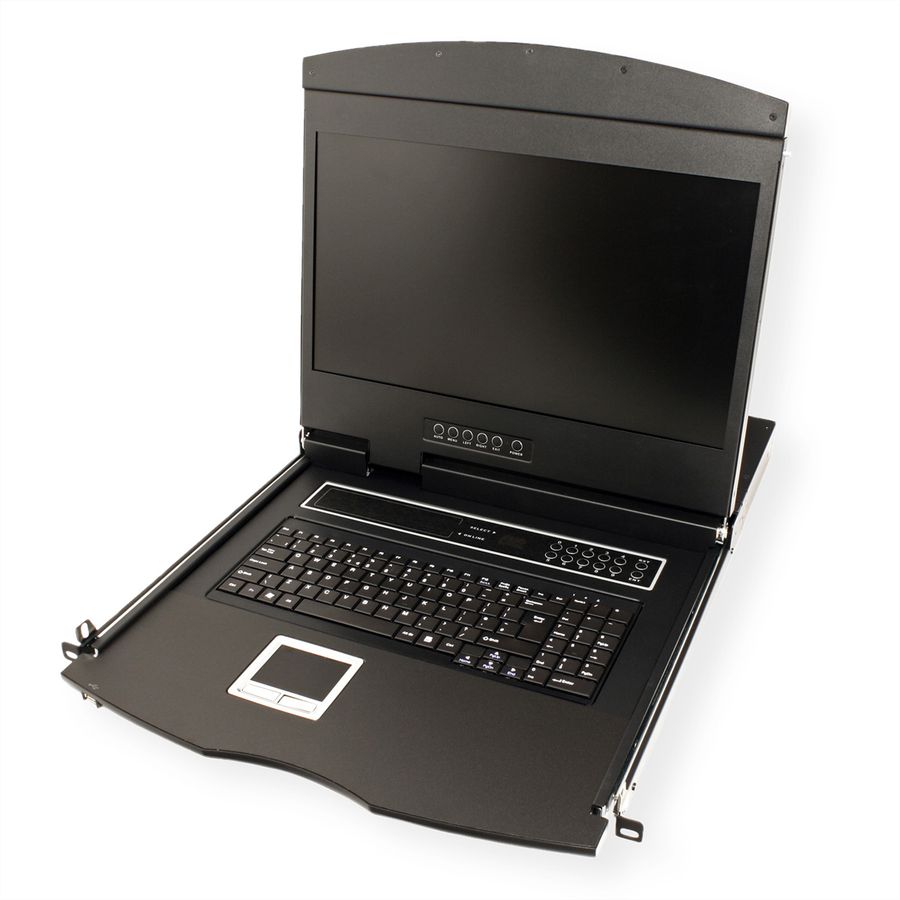 VALUE 19-Zoll-KVM-Switch, 8-Port, 48 cm (19") TFT (16:9), VGA, USB, CH-Layout