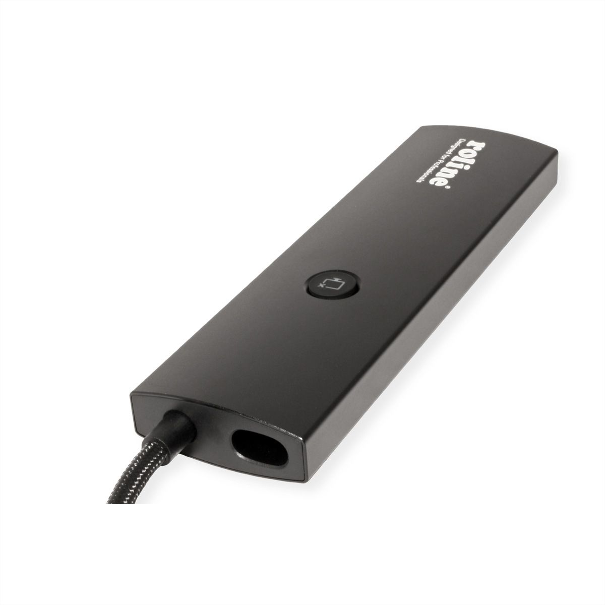 ROLINE USB 3.2 Gen2 Typ C Multiport Dockingstation, HDMI 4K60, USB 3.2 Gen2, USB-C PD, LAN, SD-Card Reader