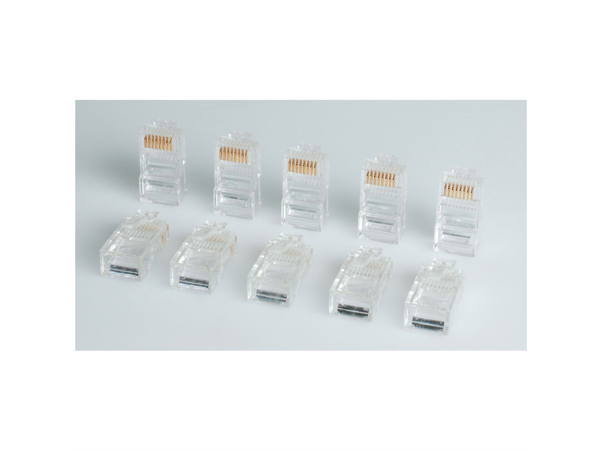 ROLINE Modular-Plug ungeschirmt, Cat.5e (Class D), 10 Stck