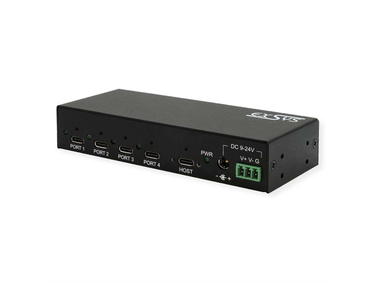 EXSYS EX-12294HMS 4 Port USB 3.2 Metall HUB 4x C
