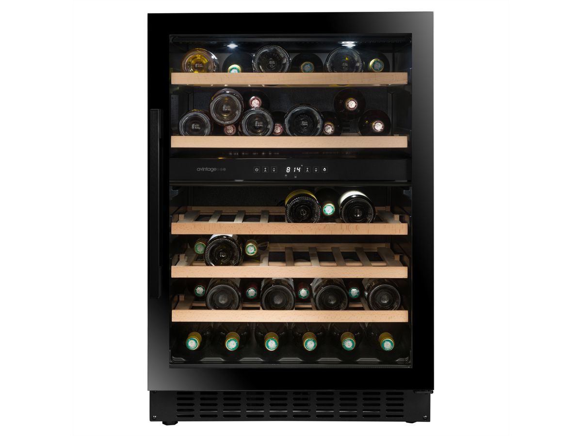 Avintage Weinkühlschrank AVU61DHD, Einbau, 2 Zonen, 54 Flaschen