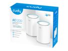 CUDY M1300 AC1200 WiFi Mesh Gigabit, Pack de 2