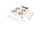 ROLINE 19" Unité de ventilation, 4 ventilateurs, ON/OFF, gris