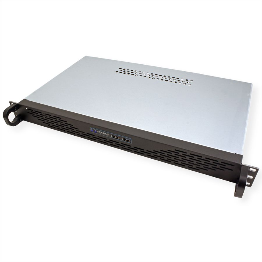 19" Servergehäuse 1U-K-125L, 1HE, schwarz