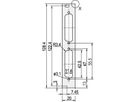 SCHROFF Face avant, plate, non blindée, découpe Sub-D, 3 U, 4 HP, 2 x 25 broches, 2,5 mm, alu, anodisé avant, conducteur arrière