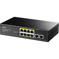 CUDY FS1010P Switch 8 ports 10/100M PoE+, 2 ports Uplink 120W