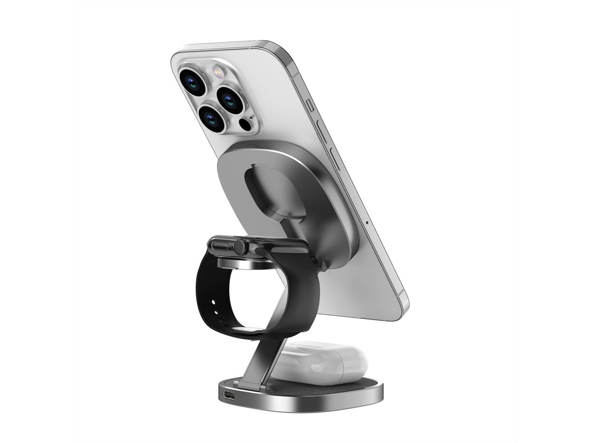 Xlayer Ladestation MagFix Pro 3 in 1 15W Space Grey
