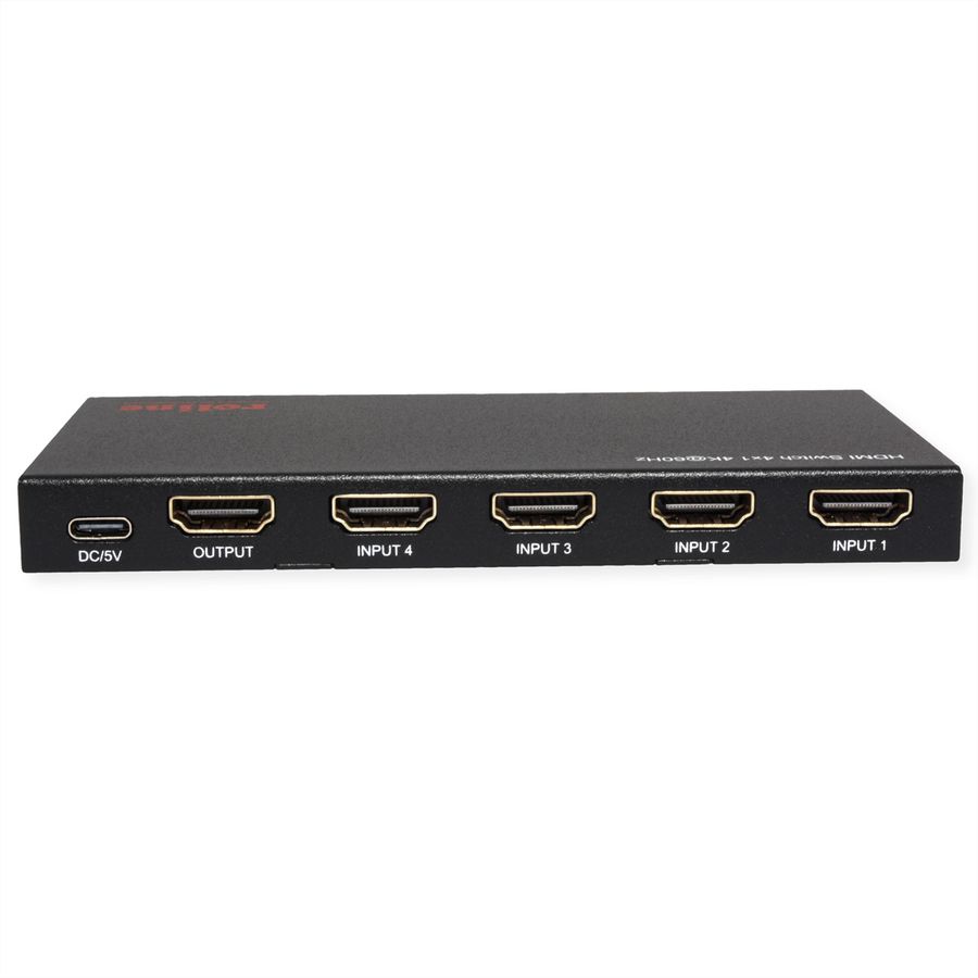 ROLINE 4K HDMI Switch, 4-fach, mit Fernbedienung