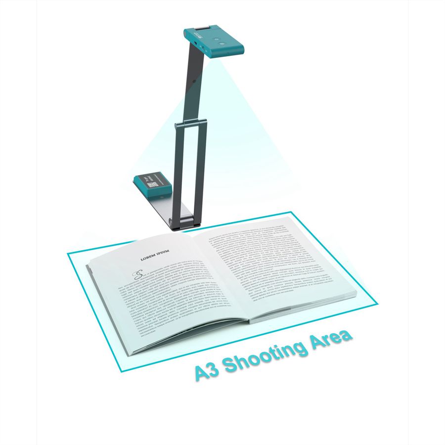 IRIScan Visualizer 7 Dyslexic, USB-Dokumentenkamera und mobiler Scanner