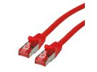 ROLINE Patchkabel Kat.6 S/FTP (PiMF), Component Level, LSOH, rot, 0,3 m