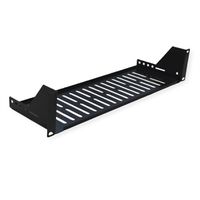 VALUE Etagère 19", 485 x 150 mm, 2 U, max. 15 kg, forme en U, noir
