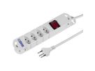 Steffen Steba Variabl 4x avec interrupteur, blanc