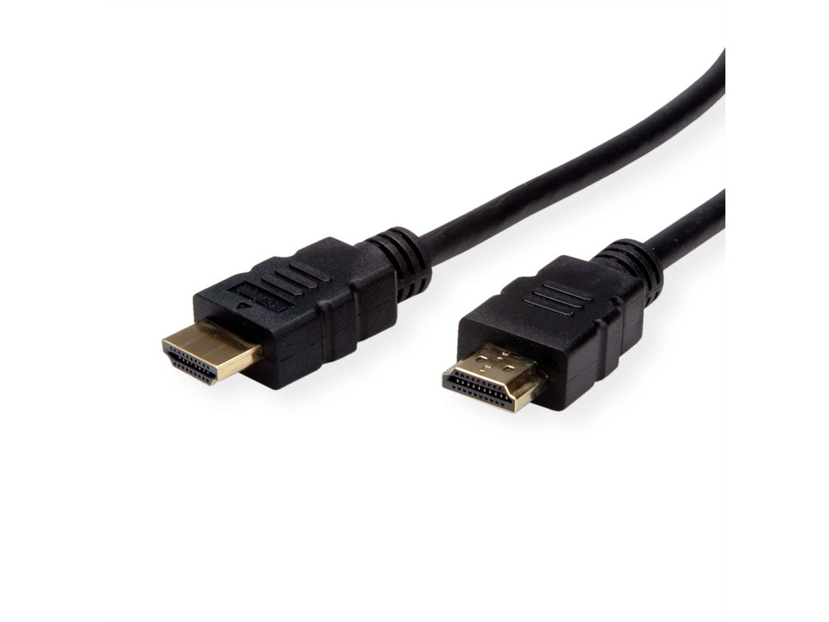 ROLINE Câble HDMI High Speed avec Ethernet, TPE, noir, 7,5 m