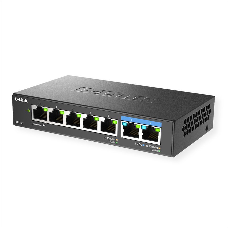 D-Link DMS-107/E Switch 7 ports Multi-Gigabit non administré