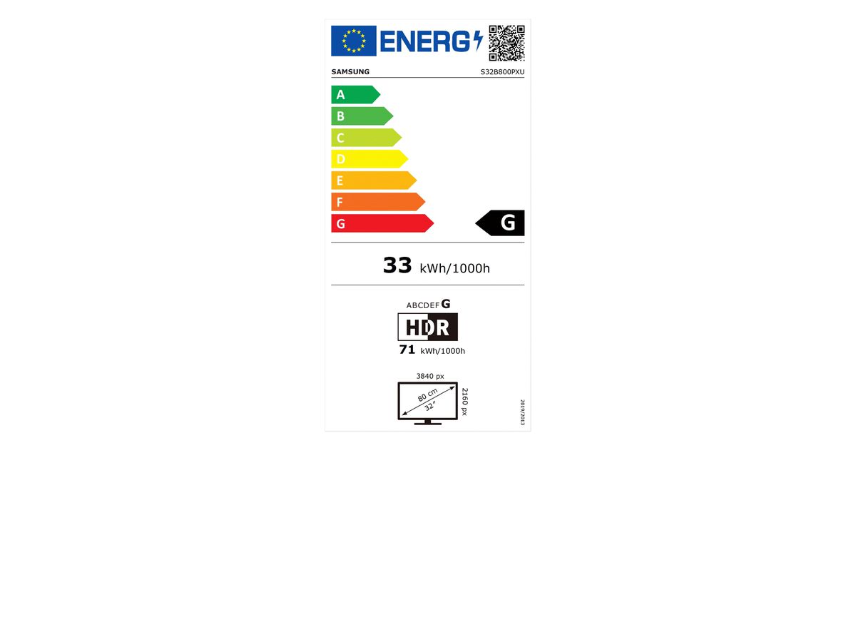 Samsung LS32B800PXU Computerbildschirm 81,3 cm (32") 3840 x 2160 Pixel 4K Ultra HD LCD Schwarz