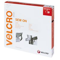 VELCRO® Crochets & velours 20mmx10m bordeaux, bande à coudre