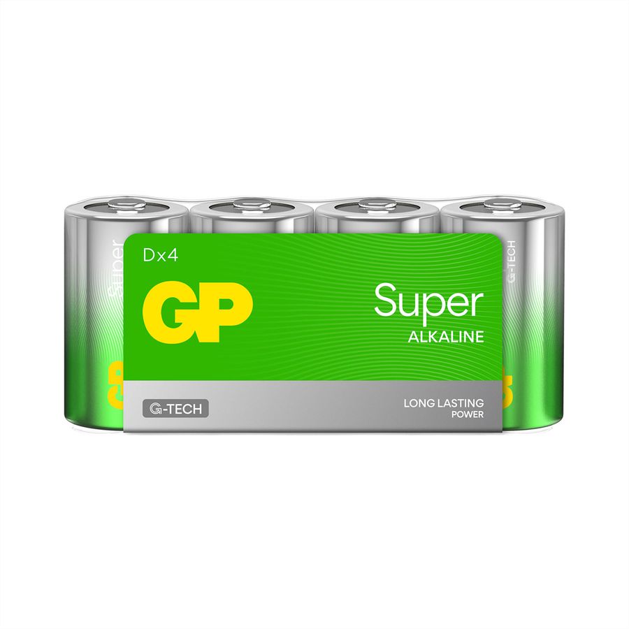 GP Batteries Super Alkaline D 4x