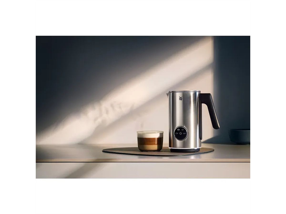 Mousseur à lait WMF Lumero, 500 W, sans fil, Cromargan®, Mat