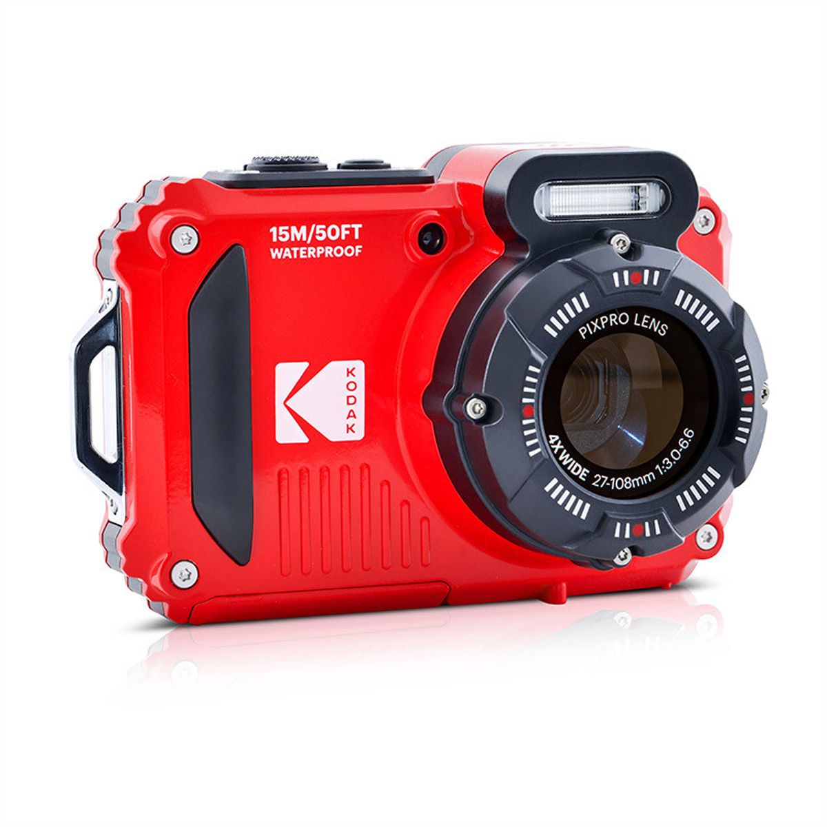 Kodak Unterwasserkamera WPZ2RD Bundle, inkl. 2nd Batterie + micro 16Go SD card