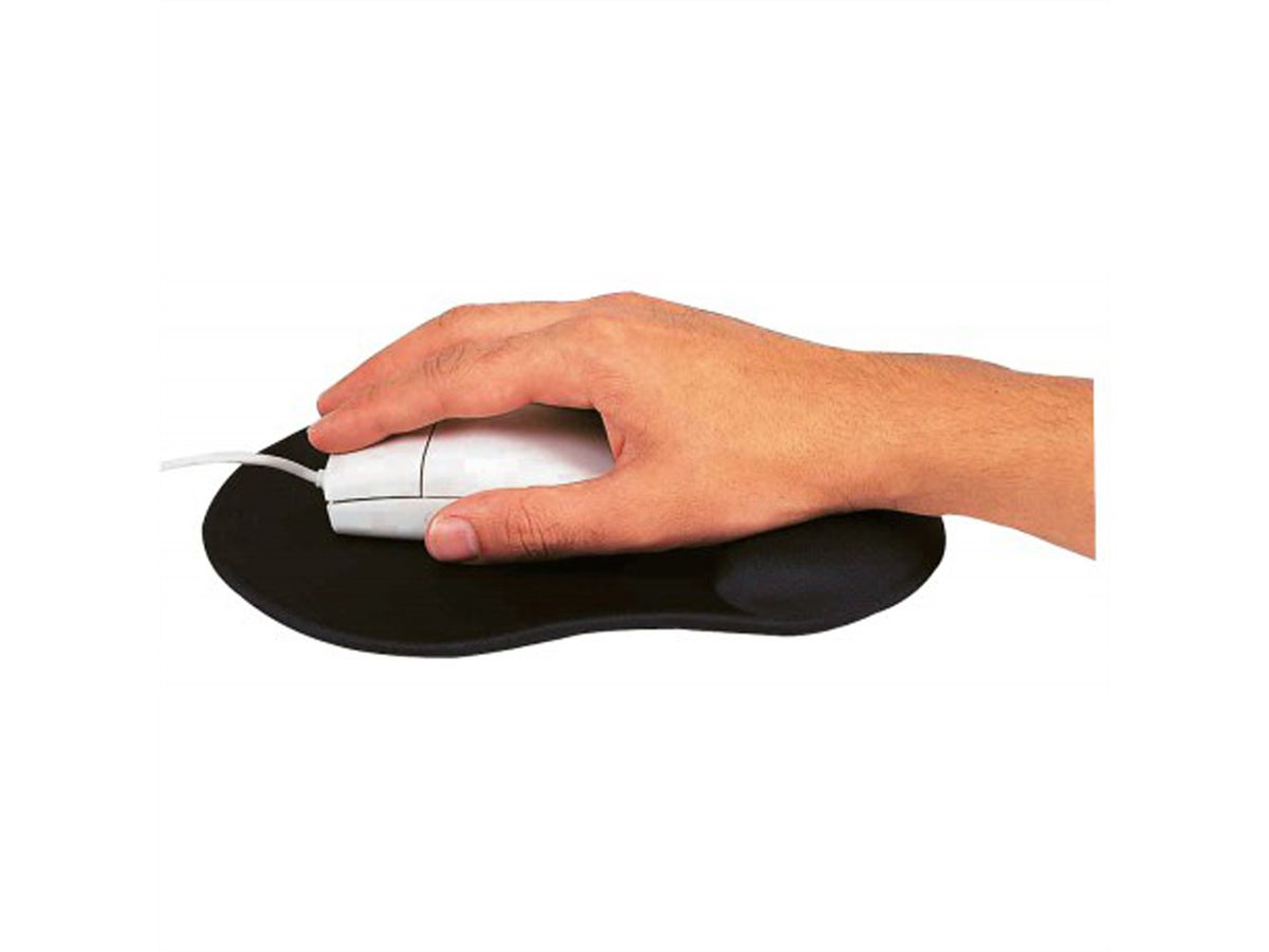 Tapis de souris T'NB Ergo Design ergonomique avec insert gel, noir