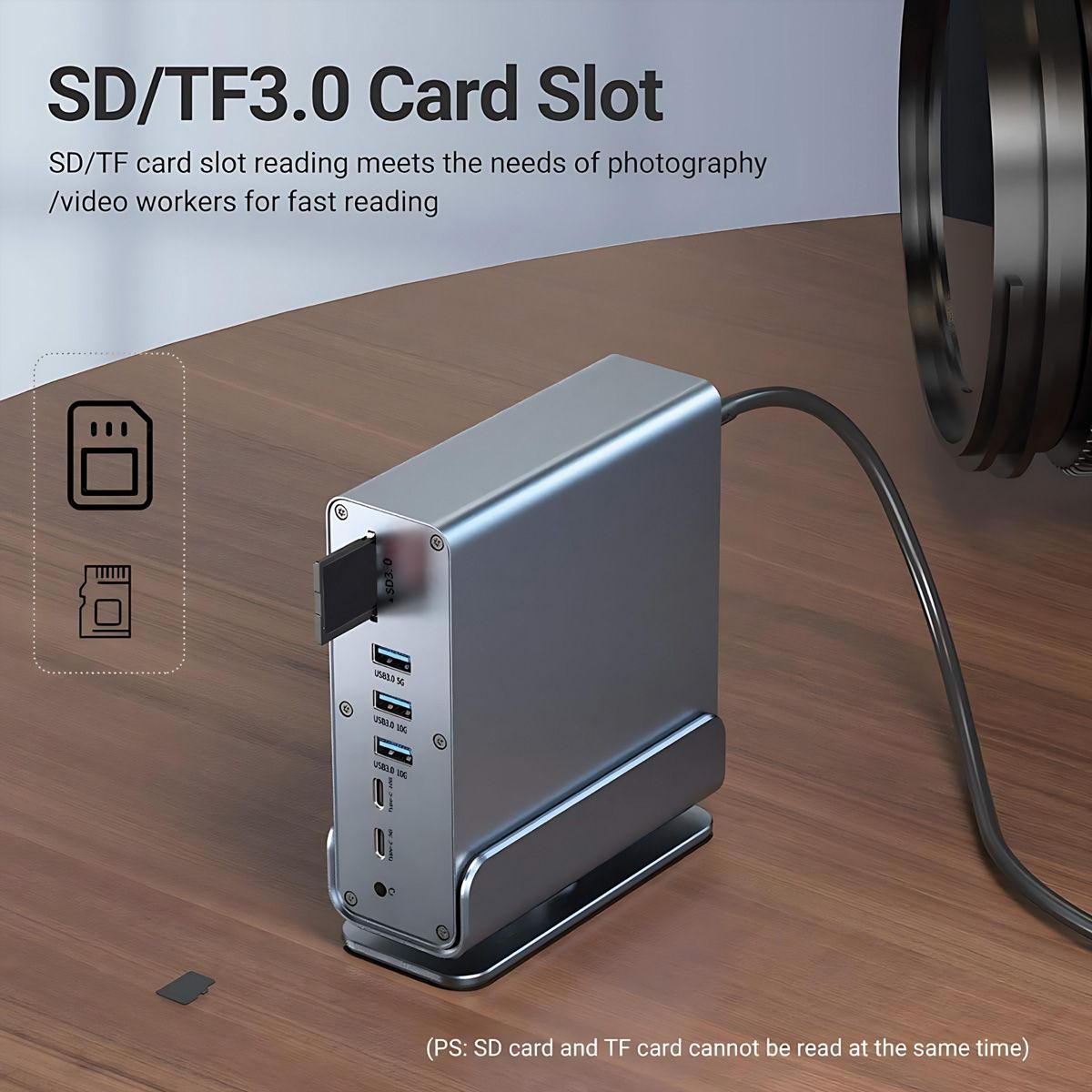 VALUE Station d'accueil USB type C 16 en 1, HDMI/DP 4K60, Gigabit Ethernet, USB-A, USB-C, PD, SD/microSD, Audio