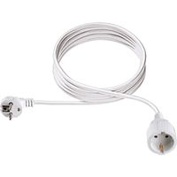 BACHMANN Rallonge H05VV-F3G1,50mm² ws, 3,0m, 3 pôles, blanc, 3 m