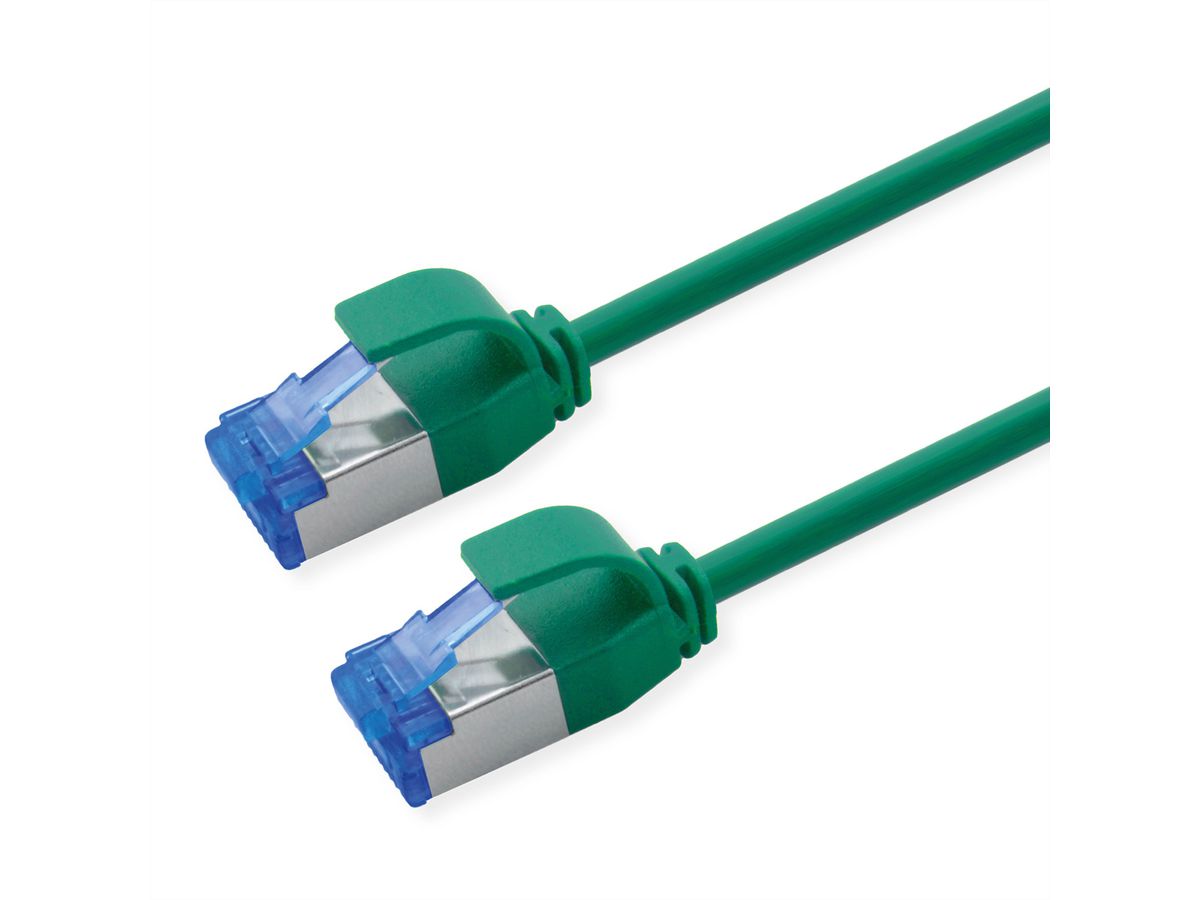 ROLINE Patchkabel Cat.6A (Class EA) S/FTP (PiMF), LSOH, PoE, grün, 2 m