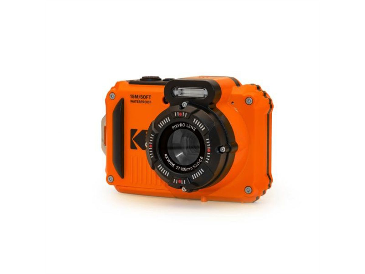 Appareil photo sous-marin Kodak WPZ2OG Bundle, inkl. 2ème batterie + carte SD micro 16Go